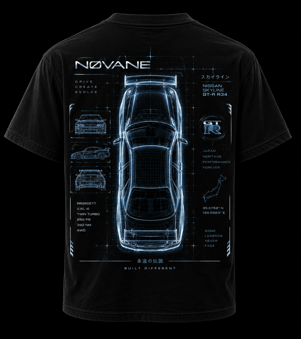 NØVANE R34 // Holographic Performance Tee